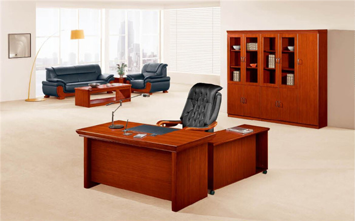 HY-D8416(泰柚木)實木辦公臺